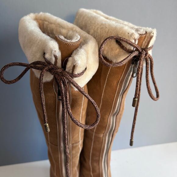 Cole Haan boots women's size 9 over the knee sherpa shearling sheepskin tall - Picture 8 of 16